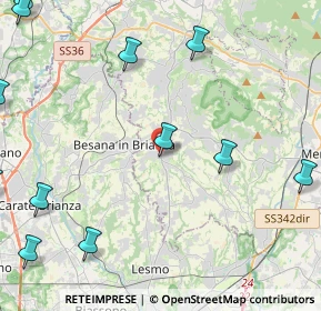 Mappa Casatenovo, 23880 Casatenovo LC, Italia (6.38167)