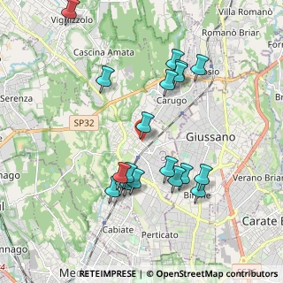 Mappa Via XXIV Maggio, 22066 Mariano Comense CO, Italia (1.79158)