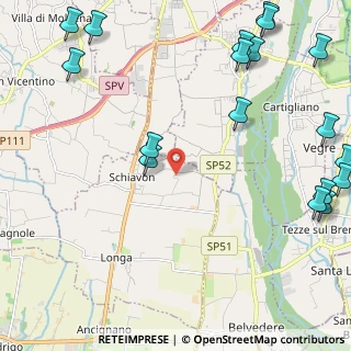 Mappa Via Santa Romana, 36060 Schiavon VI, Italia (3.24111)