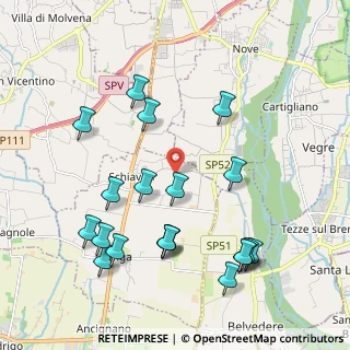 Mappa Via Santa Romana, 36060 Schiavon VI, Italia (2.2495)
