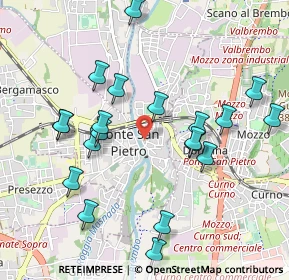 Mappa Via Piave, 24036 Ponte San Pietro BG, Italia (1.029)