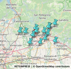 Mappa Via Piave, 24036 Ponte San Pietro BG, Italia (9.48133)