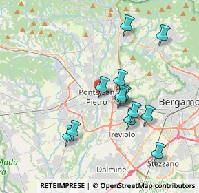 Mappa Via Piazzini, 24036 Ponte San Pietro BG, Italia (3.39231)