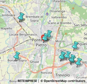 Mappa Via Piazzini, 24036 Ponte San Pietro BG, Italia (2.41417)