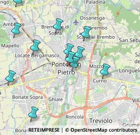 Mappa Via Piazzini, 24036 Ponte San Pietro BG, Italia (2.02833)
