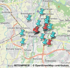 Mappa Via Piave, 24036 Ponte San Pietro BG, Italia (1.304)