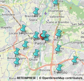 Mappa Via Piave, 24036 Ponte San Pietro BG, Italia (1.93067)