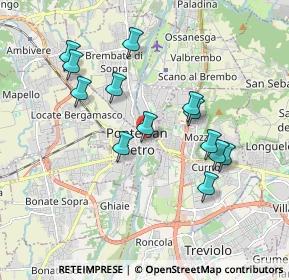 Mappa Via Piave, 24036 Ponte San Pietro BG, Italia (1.74385)