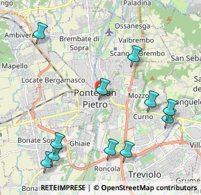 Mappa Via Piazzini, 24036 Ponte San Pietro BG, Italia (2.47)