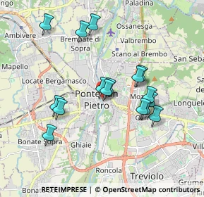 Mappa Via Piave, 24036 Ponte San Pietro BG, Italia (1.67125)