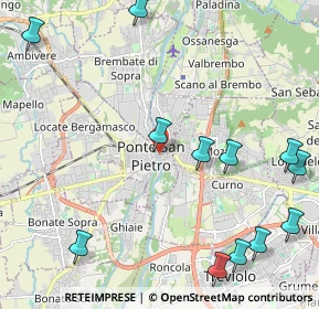 Mappa Via Piave, 24036 Ponte San Pietro BG, Italia (2.81417)