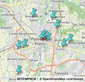 Mappa Via Piazzini, 24036 Ponte San Pietro BG, Italia (1.74727)