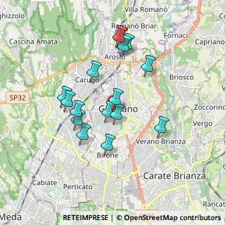 Mappa Via Pontida, 20833 Giussano MB, Italia (1.61625)