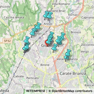 Mappa Via Pontida, 20833 Giussano MB, Italia (1.44632)