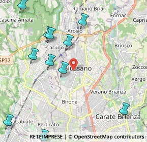 Mappa Via Pontida, 20833 Giussano MB, Italia (2.58909)