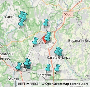 Mappa Via Pontida, 20833 Giussano MB, Italia (4.20813)