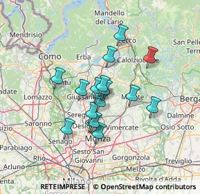 Mappa Viale J. e R. Kennedy, 20045 Besana In Brianza MB, Italia (9.71647)