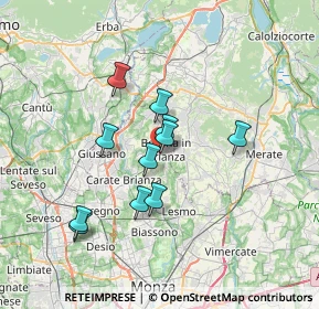 Mappa Viale J. e R. Kennedy, 20045 Besana In Brianza MB, Italia (5.72545)