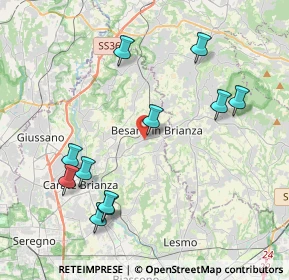 Mappa Viale J. e R. Kennedy, 20045 Besana In Brianza MB, Italia (4.33727)