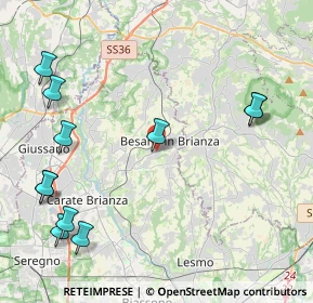 Mappa Viale J. e R. Kennedy, 20045 Besana In Brianza MB, Italia (5.39)