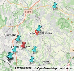 Mappa Viale J. e R. Kennedy, 20045 Besana In Brianza MB, Italia (6.00333)