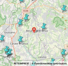 Mappa Viale J. e R. Kennedy, 20045 Besana In Brianza MB, Italia (6.68467)