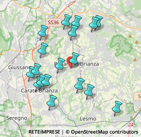 Mappa Viale J. e R. Kennedy, 20045 Besana In Brianza MB, Italia (3.93833)