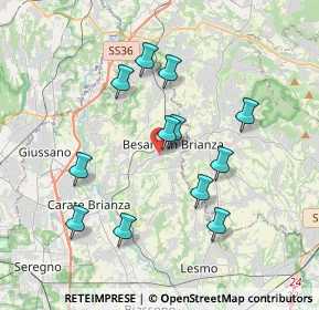 Mappa Viale J. e R. Kennedy, 20045 Besana In Brianza MB, Italia (3.46167)