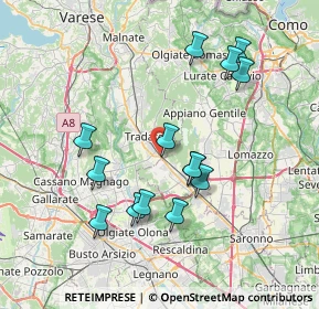 Mappa Via Fiume, 21049 Tradate VA, Italia (7.23643)