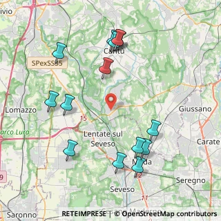 Mappa Via Fratelli Kennedy, 22060 Novedrate CO, Italia (4.49143)