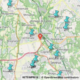 Mappa Via Statale del Giovi, 20823 Lentate sul Seveso MB, Italia (3.08667)