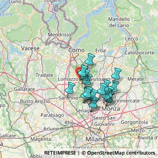 Mappa Via Statale del Giovi, 20823 Lentate sul Seveso MB, Italia (10.9925)