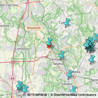 Mappa Via Statale del Giovi, 20823 Lentate sul Seveso MB, Italia (6.6745)