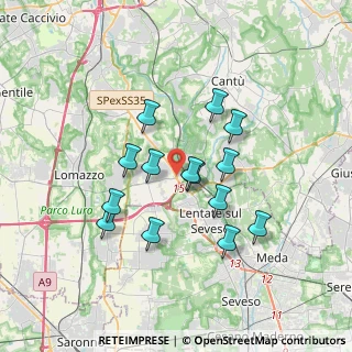 Mappa Via Statale del Giovi, 20823 Lentate sul Seveso MB, Italia (3.00571)