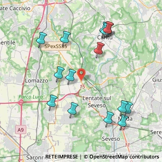 Mappa Via Statale del Giovi, 20823 Lentate sul Seveso MB, Italia (4.64267)