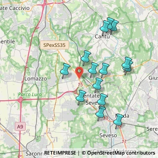 Mappa Via Statale del Giovi, 20823 Lentate sul Seveso MB, Italia (3.91214)