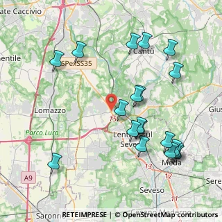 Mappa Via Statale del Giovi, 20823 Lentate sul Seveso MB, Italia (4.42895)