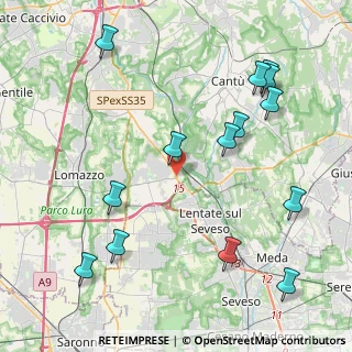 Mappa Via Statale del Giovi, 20823 Lentate sul Seveso MB, Italia (4.99214)