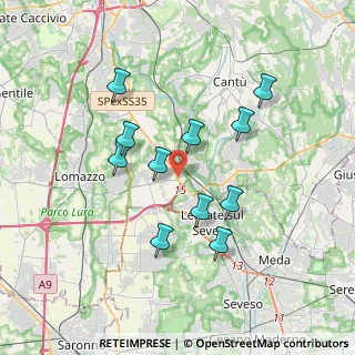 Mappa Via Statale del Giovi, 20823 Lentate sul Seveso MB, Italia (3.24818)