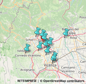 Mappa Centro Commerciale Thiene, 36016 Thiene VI, Italia (8.97273)