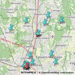 Mappa Via dei Ferrandi, 21044 Cavaria Con Premezzo VA, Italia (2.9955)