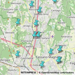 Mappa Via dei Ferrandi, 21044 Cavaria Con Premezzo VA, Italia (2.70714)