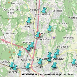 Mappa Via dei Ferrandi, 21044 Cavaria Con Premezzo VA, Italia (2.93222)