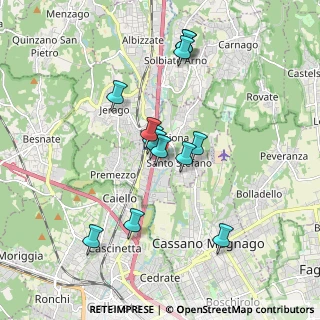 Mappa Via dei Ferrandi, 21044 Cavaria Con Premezzo VA, Italia (1.61385)