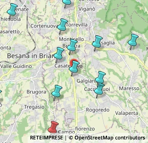 Mappa Via San Giacomo, 23880 Casatenovo LC, Italia (2.29692)