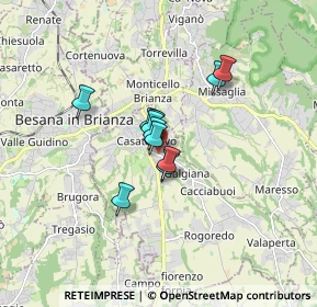 Mappa Via San Giacomo, 23880 Casatenovo LC, Italia (1.00818)