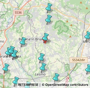 Mappa Via San Giacomo, 23880 Casatenovo LC, Italia (6.5755)