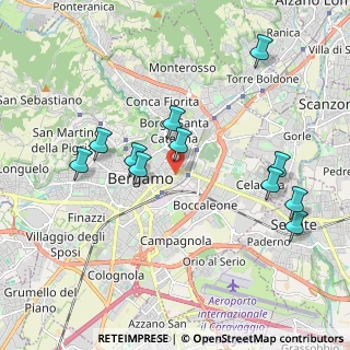 Mappa Via Pinamonte da Brembate, 24121 Bergamo BG, Italia (2.00182)
