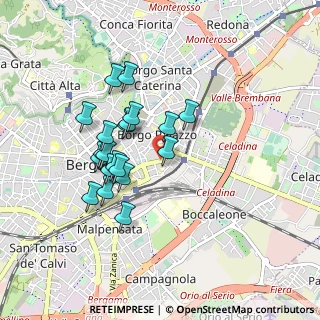 Mappa Via Pinamonte da Brembate, 24121 Bergamo BG, Italia (0.7665)