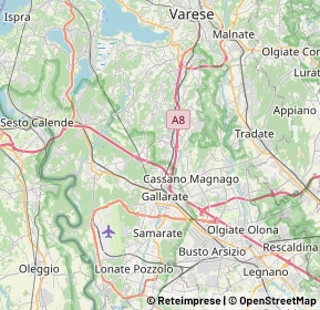 Mappa 21044 Gallarate VA, Italia (7.2315)